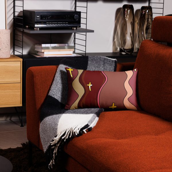 Beautiful Cross Pattern Premium Pillow - Image 4