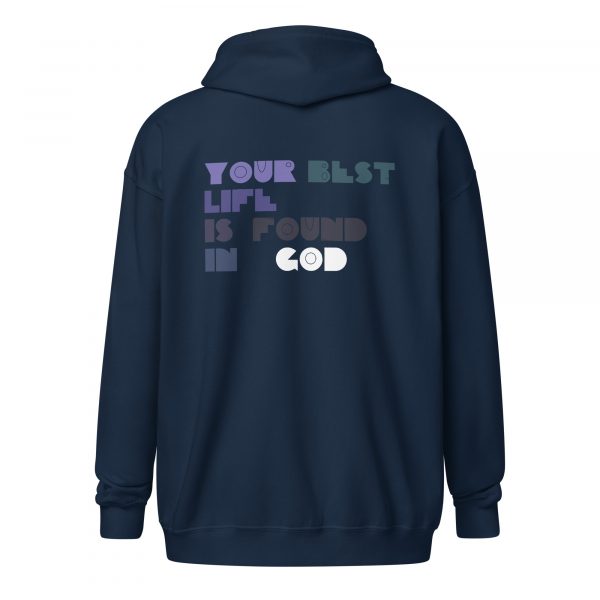 Your Best Life is Found in God | Unisex heavy blend zip hoodie - Image 6