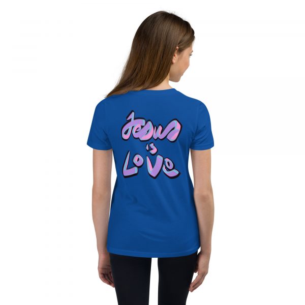 Jesus is Love- Youth Short Sleeve T-Shirt - Image 4