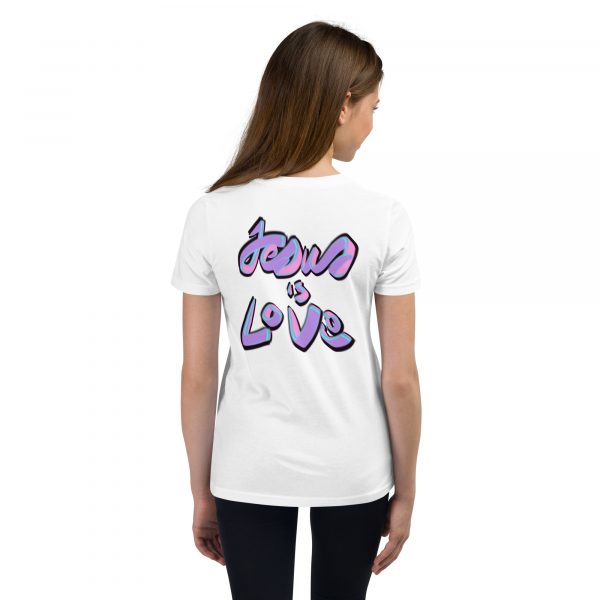Jesus is Love- Youth Short Sleeve T-Shirt - Image 6