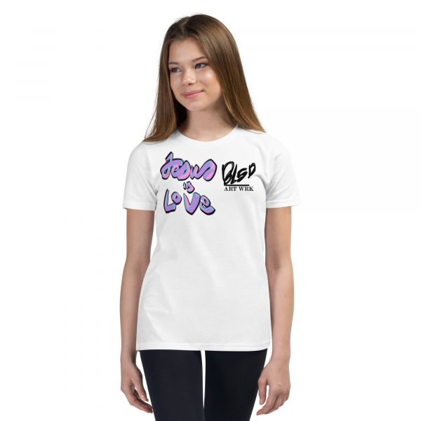 Jesus is Love- Youth Short Sleeve T-Shirt - Image 5