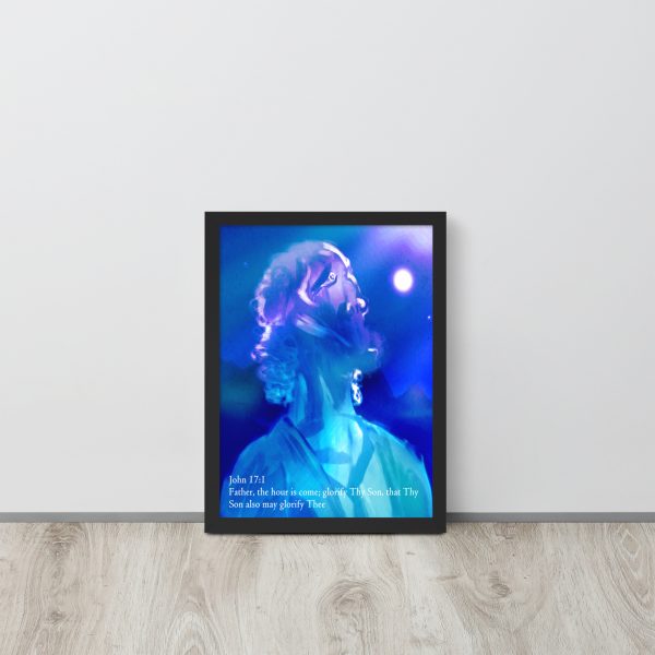 Jesus Poster - "The Hour Has Come" | Framed photo paper poster - Image 2